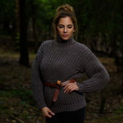 Half Fisherman's Rib Sweater Knitting Pattern