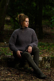 Half Fisherman's Rib Sweater Knitting Pattern