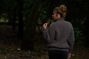 Half Fisherman's Rib Sweater Knitting Pattern