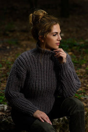 Half Fisherman's Rib Sweater Knitting Pattern